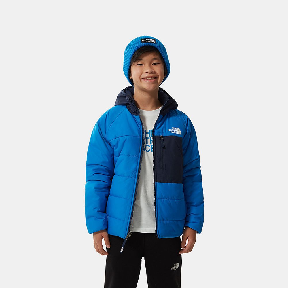 The North Face Jackets Boys Australia - The North Face Reversible Perrito Blue Hiking (WVT-471092)